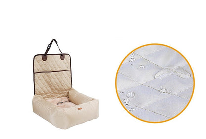 Cama transportadora 2 en 1 para mascotas – Asiento de coche plegable e impermeable