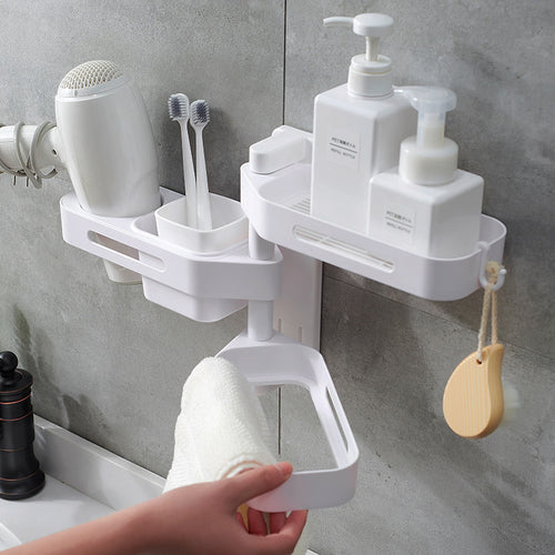 Caja organizadora giratoria de pared – 3 niveles para cocina, baño o dormitorio