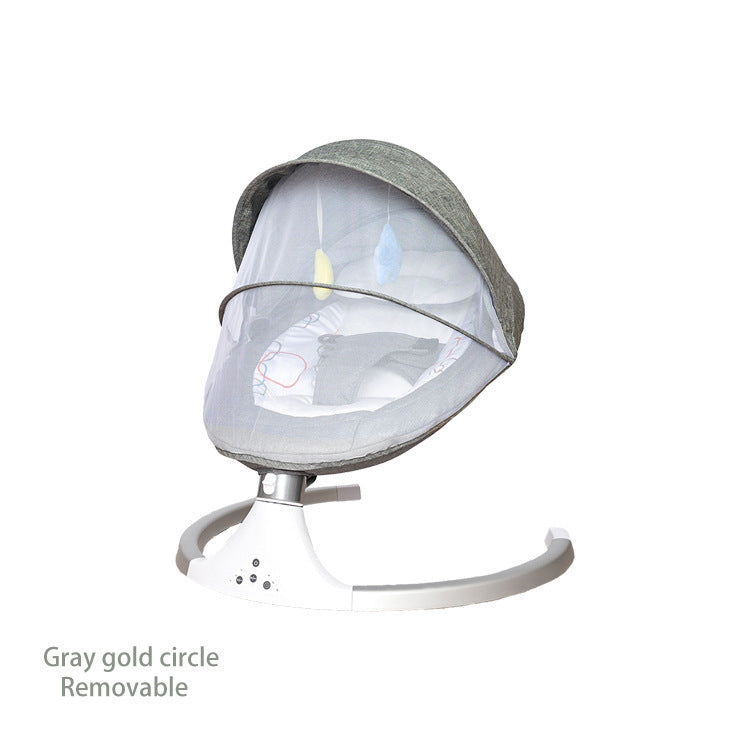 Cuna Mecedora Eléctrica Ajustable para Bebés – Con Bluetooth, Música y Control Remoto