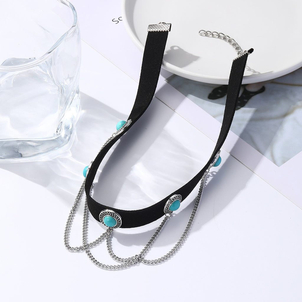 Collar Halloween con Colgante de Murciélago, Calabaza, Fantasma y Araña – Aleación de Zinc Galvanizada