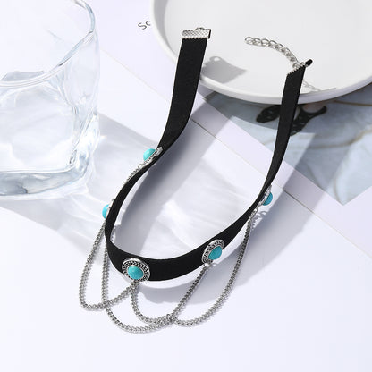 Collar Halloween con Colgante de Murciélago, Calabaza, Fantasma y Araña – Aleación de Zinc Galvanizada