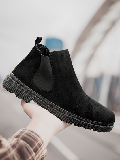 Botines retro para hombre – Plataforma media y estilo urbano