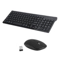 Teclado y ratón inalámbricos ultra-finos – combo profesional para oficina y negocios