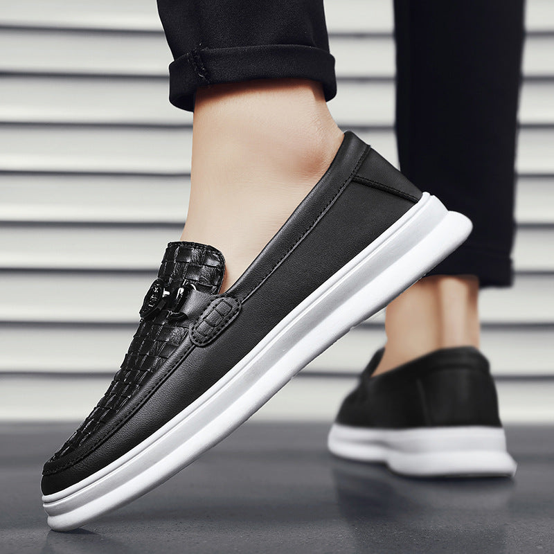 Zapatos casuales estilo británico – Slip-on retro para hombre