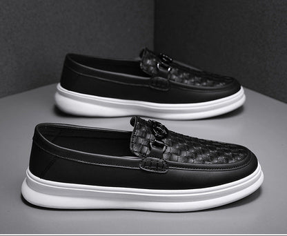 Zapatos casuales estilo británico – Slip-on retro para hombre