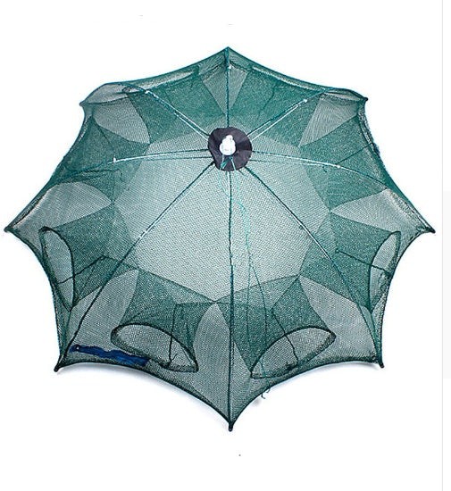 Red trampa automática de pesca plegable – nylon reforzado con cierre superior