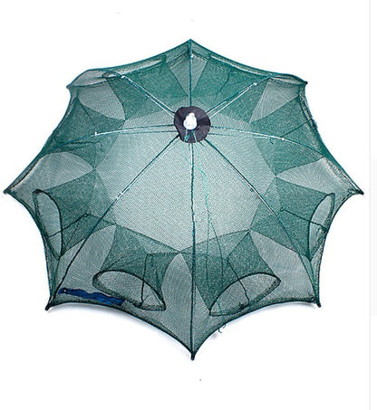 Red trampa automática de pesca plegable – nylon reforzado con cierre superior