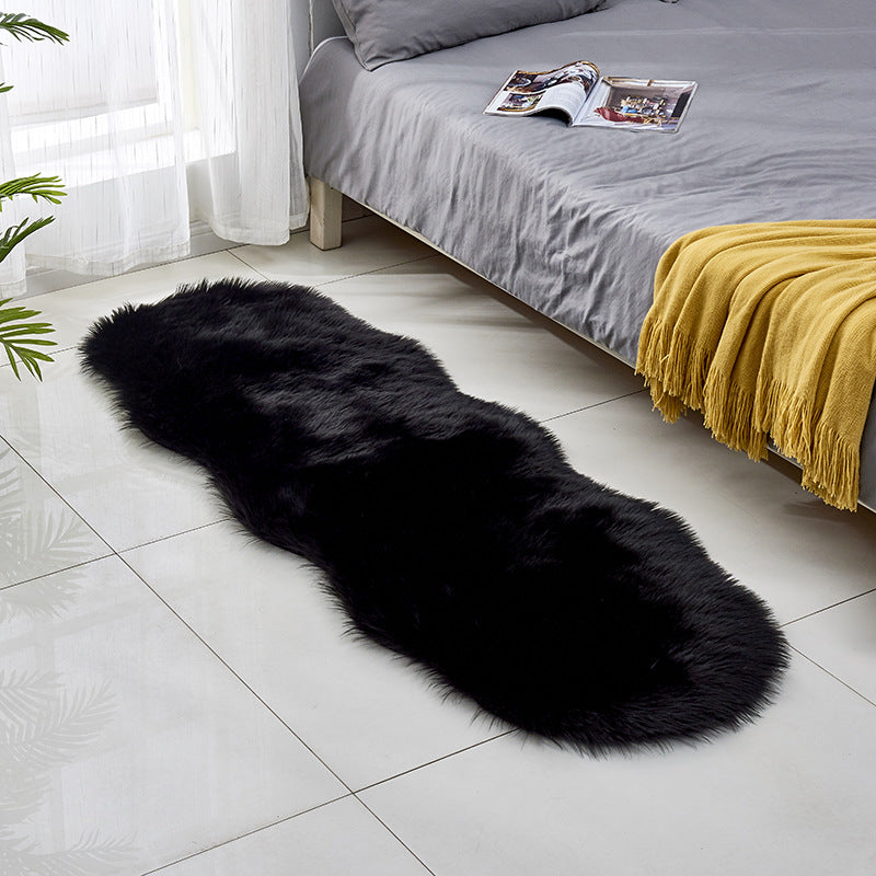 Alfombra efecto lana sintética — Estilo elegante y acogedor