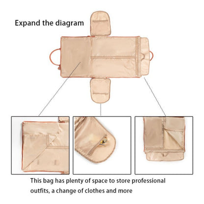 Bolsa de viaje femenina grande de cuero PU plegable con gran capacidad para uso diario y viajes