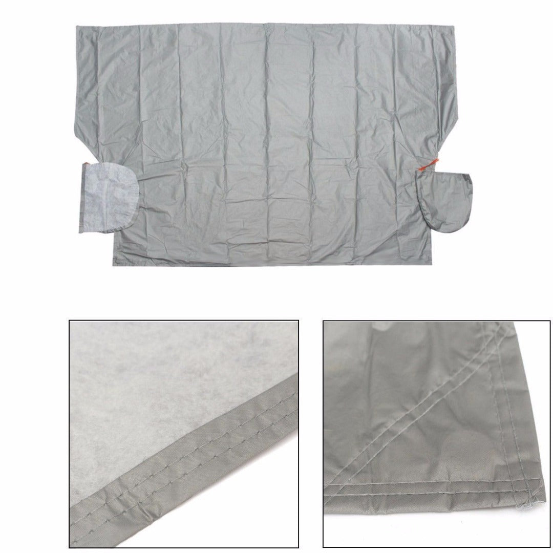 Protector magnético de parabrisas 4 estaciones – Anti sol, nieve y escarcha con cubrespejos integrados