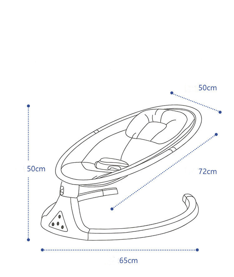 Cuna Mecedora Eléctrica Ajustable para Bebés – Con Bluetooth, Música y Control Remoto