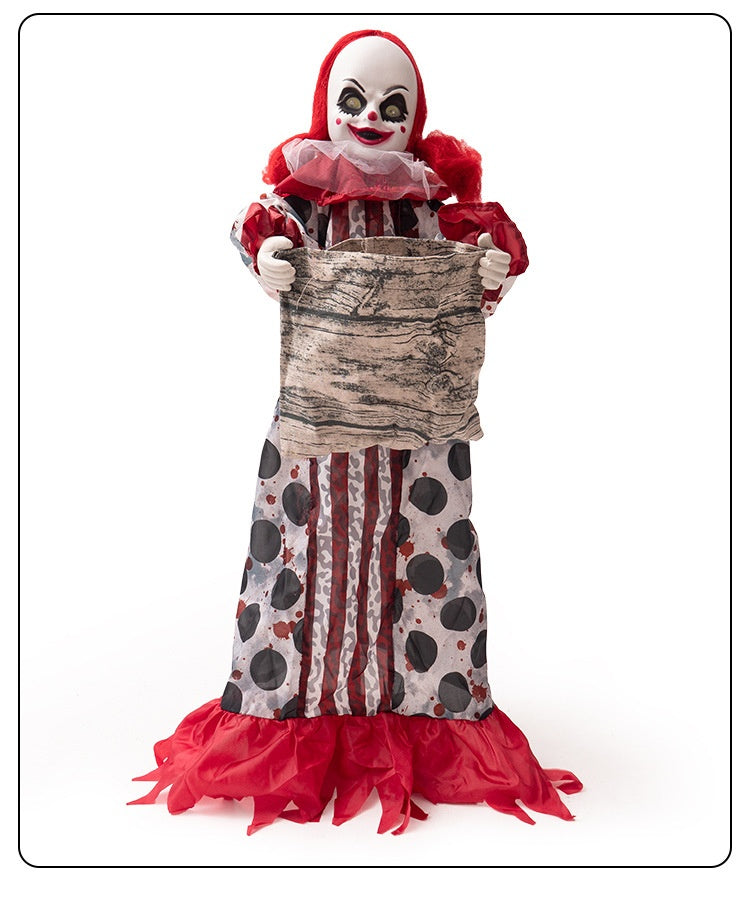Muñeca Eléctrica Dulcera – Figura Decorativa Animada de Halloween