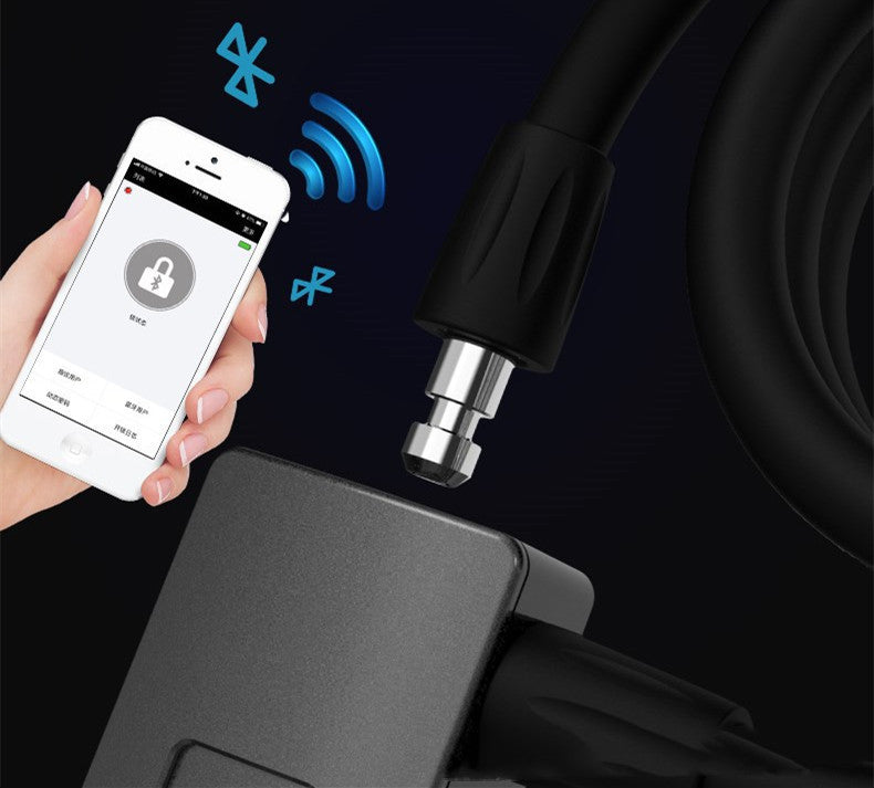 Candado Bluetooth con huella digital – Antirrobo IP65 con APP para bicicleta y moto