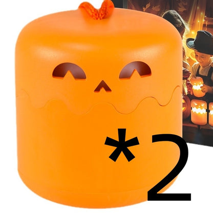 Lámpara Calabaza Plegable – Luz Nocturna Portátil Decorativa de Halloween