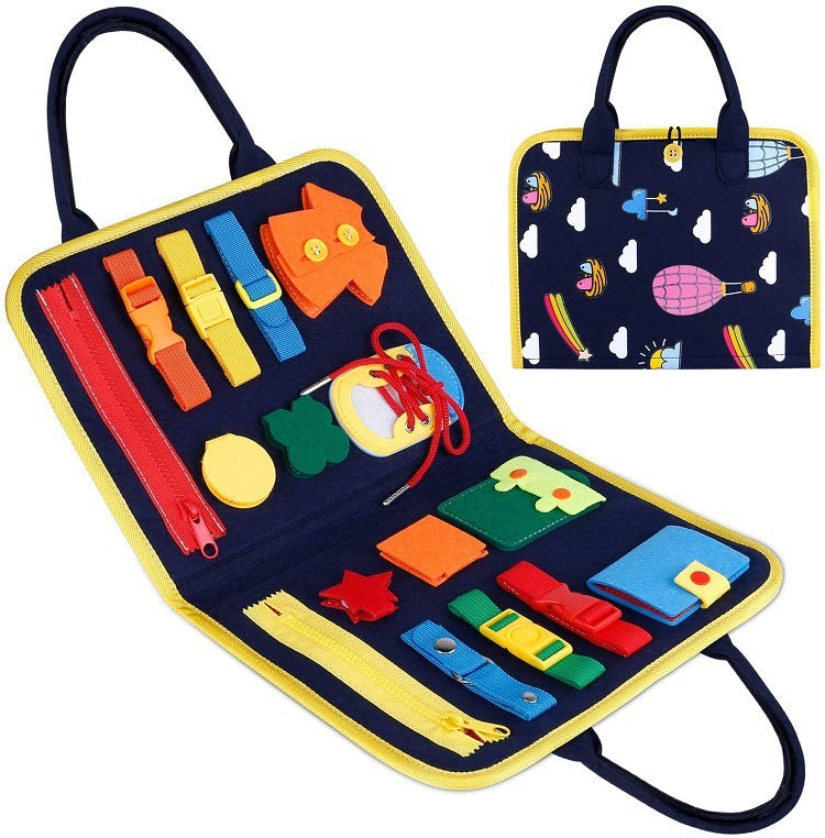 Libro Sensorial Montessori Infantil de Fieltro – Juguete Educativo