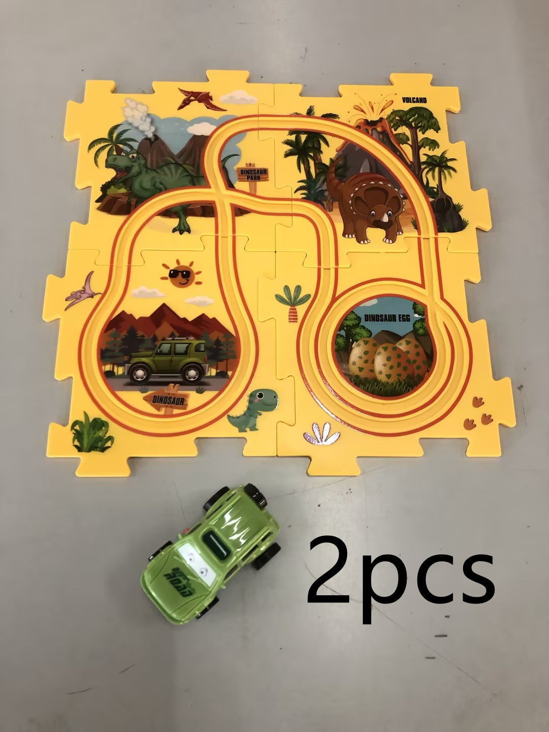Pista Eléctrica de Puzzle para Niños – Coche Automático DIY Creativo
