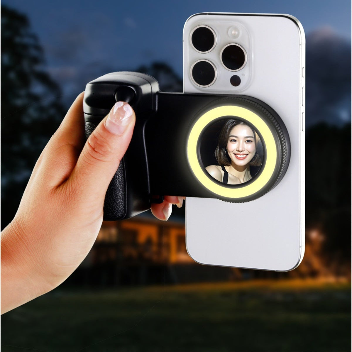 Luz de Relleno Portátil con Bluetooth para Móvil y Conexión Magnética