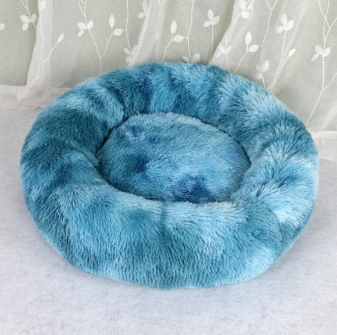 Cama redonda de felpa para perros — Suave, cálida y disponible hasta talla 6XL