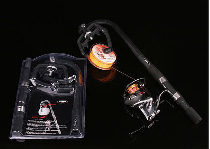 Enrollador de hilo de pesca profesional – dispositivo manual con base de ventosa