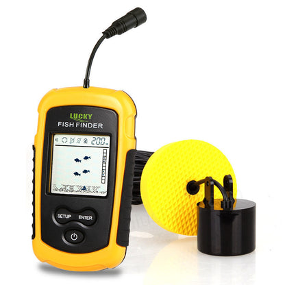 Detector de peces profesional Lucky FF1108-1 – sonar portátil con pantalla LED y alarma