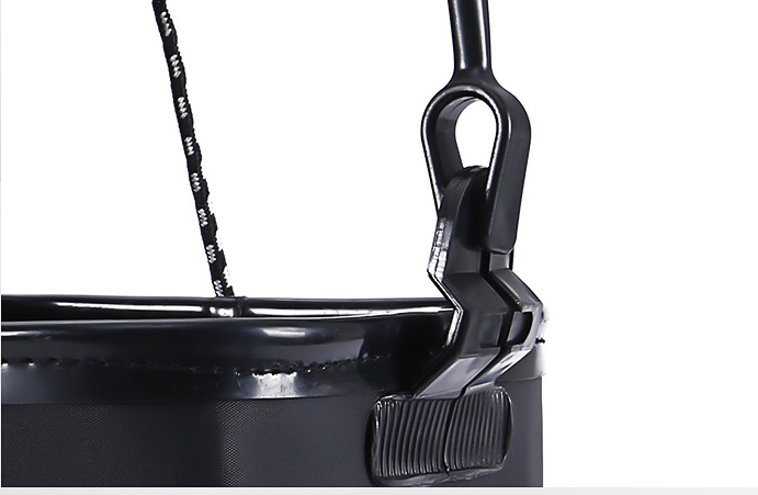 Cubo de pesca con cuerda EVA reforzado – plegable, portátil e impermeable