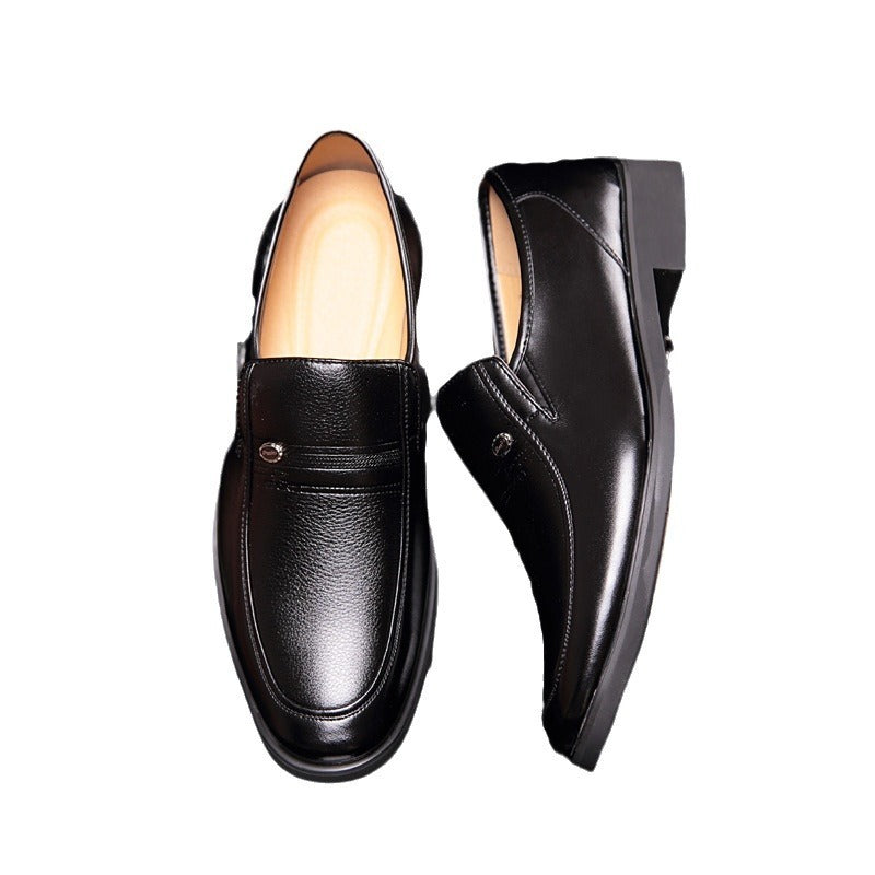 Zapatos de hombre en cuero suave — Estilo business casual con puntera reforzada