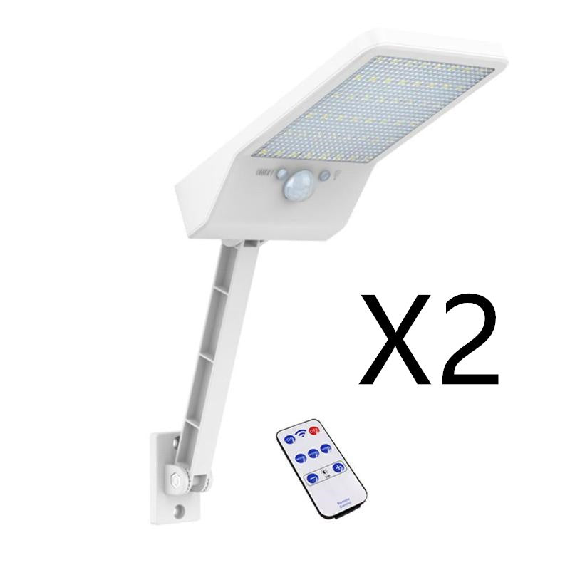 Luz Solar LED 48 con Sensor de Movimiento y Control Remoto – Iluminación Exterior Ajustable