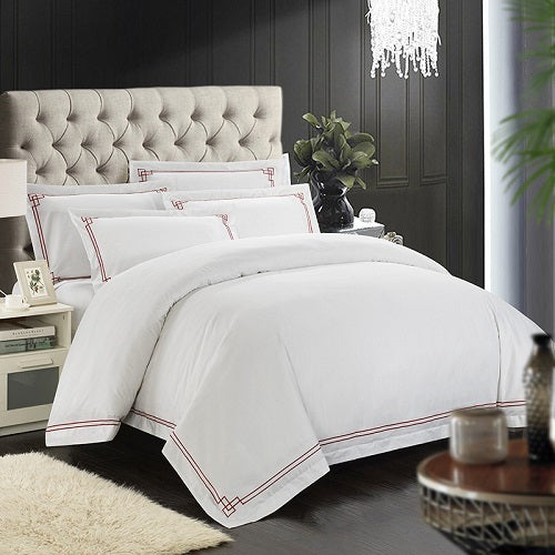 Juego de Cama de Algodón Puro – 4 Piezas Premium de Alta Densidad