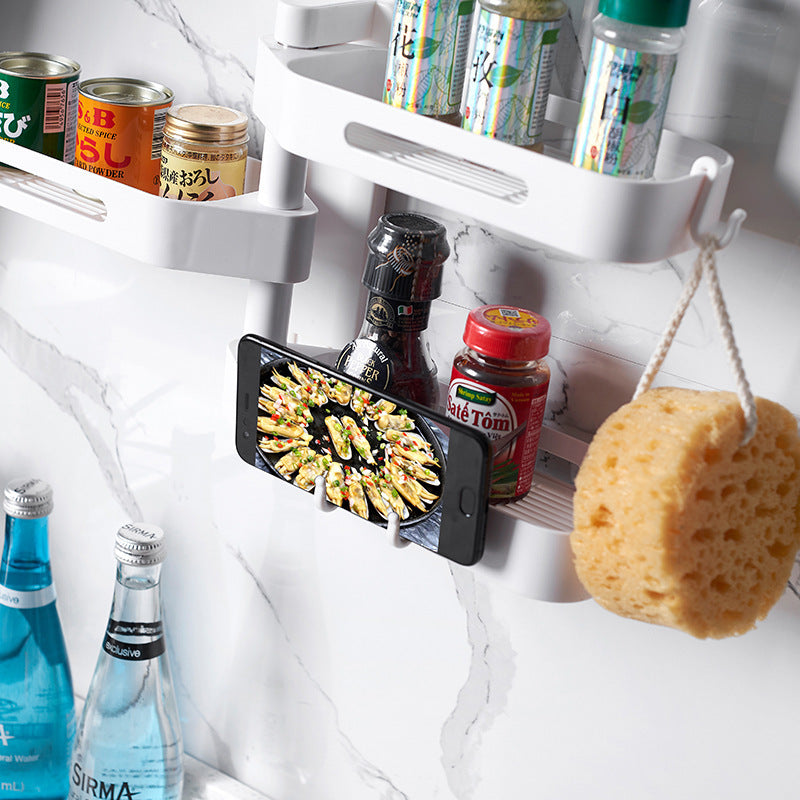 Caja organizadora giratoria de pared – 3 niveles para cocina, baño o dormitorio