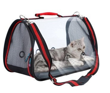 Bolsa de transporte transparente para mascotas – Diseño rígido y ventilado