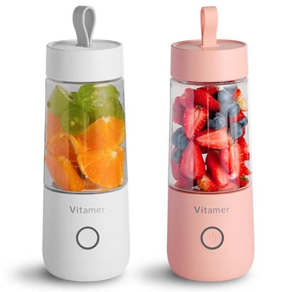 Licuadora Portátil USB 350 ml – Recargable y Compacta para Smoothies y Batidos