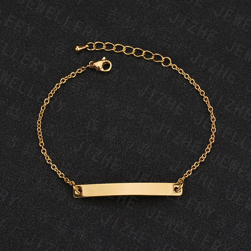 Pulsera de Placa Personalizable  Acero Inoxidable Premium