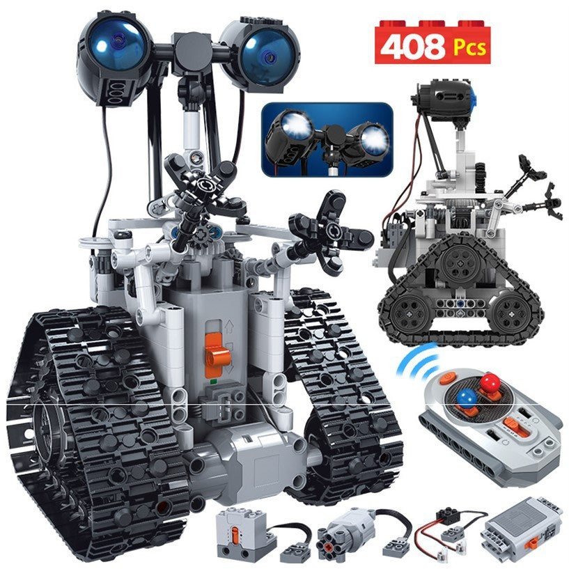Robot Eléctrico con Control Remoto – Juguete de Construcción STEM con Bloques