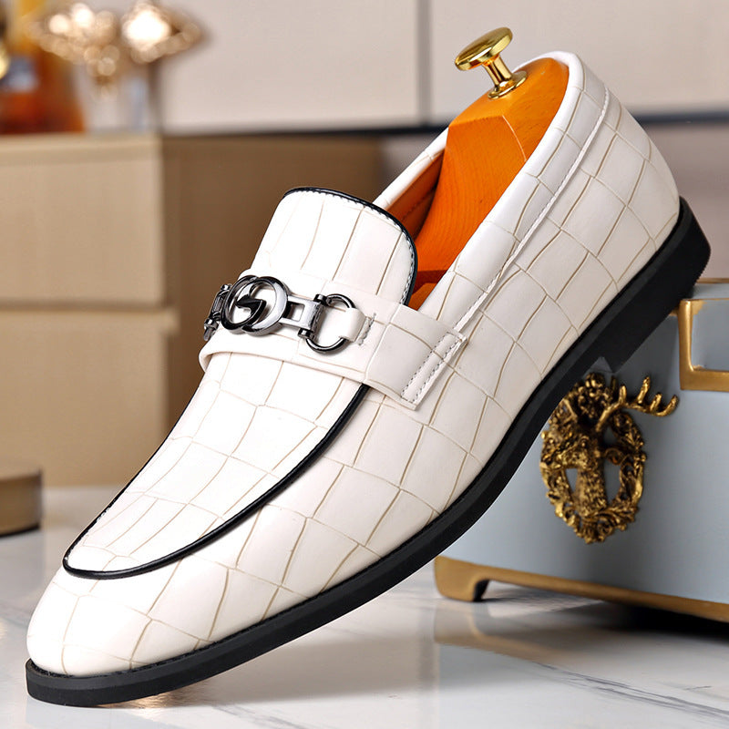 Mocasines casuales hombre – Hebilla metálica estilo juvenil
