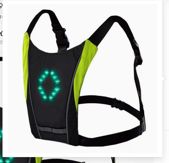 Chaleco reflectante LED recargable por USB – Seguridad y visibilidad para ciclismo nocturno