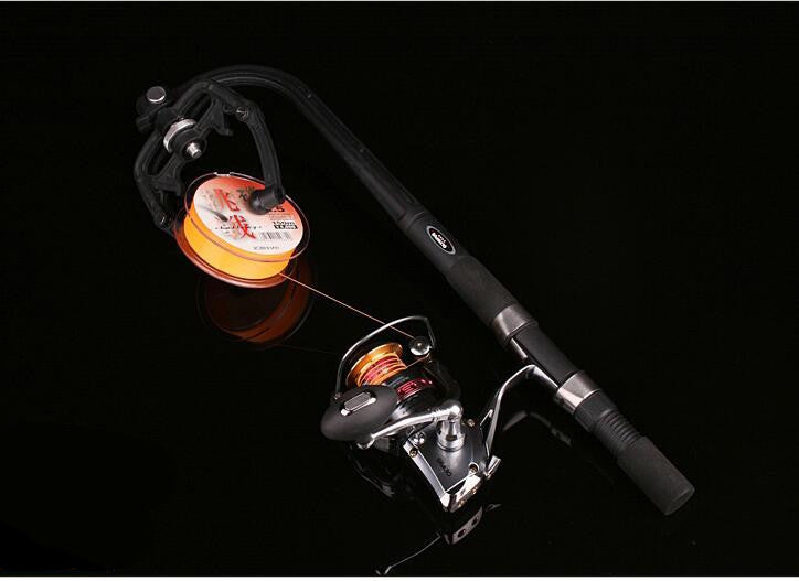 Enrollador de hilo de pesca profesional – dispositivo manual con base de ventosa