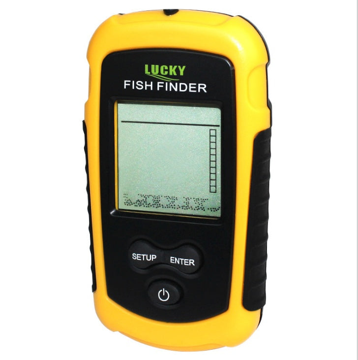 Detector de peces profesional Lucky FF1108-1 – sonar portátil con pantalla LED y alarma