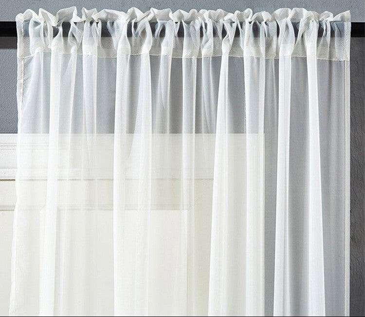 Cortina Moderna de Algodón y Lino – Estilo Minimalista y Transmisión Natural de Luz