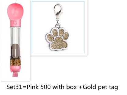 Botella de agua multifuncional para perros – Portátil, ligera y a prueba de fugas