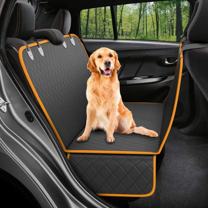 Funda de asiento de coche para perros con ventana de malla – hamaca impermeable y antideslizante