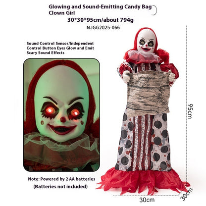 Muñeca Eléctrica Dulcera – Figura Decorativa Animada de Halloween