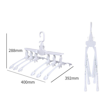 Perchero plegable de metal — Organizador multifuncional para ropa y pantalones