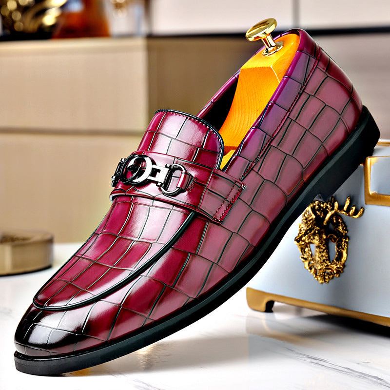 Mocasines casuales hombre – Hebilla metálica estilo juvenil