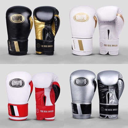 Guantes de boxeo profesionales – Entrenamiento de combate y sanda unisex