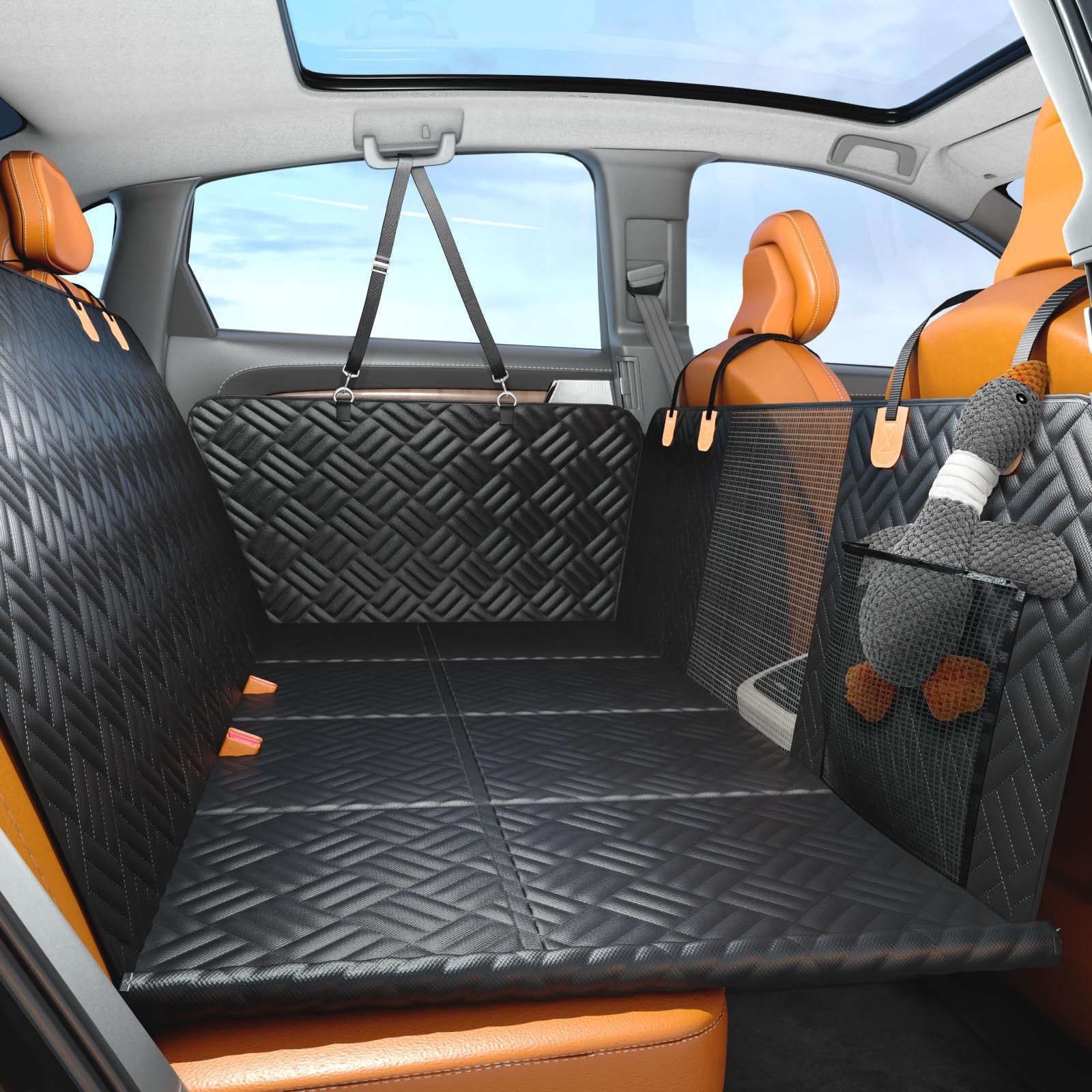 Car pet mat trasera impermeable y antideslizante – protección para coche y comodidad para mascotas