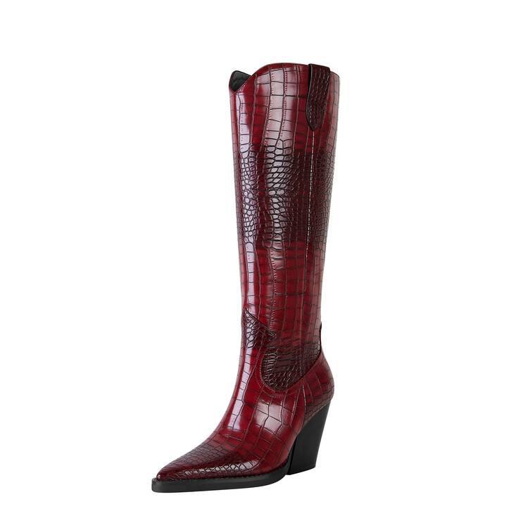 Botas de tacón grueso
