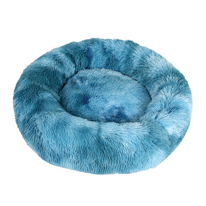 Cama redonda de felpa para perros — Suave, cálida y disponible hasta talla 6XL