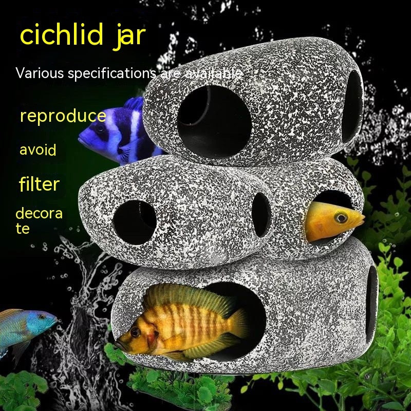 Piedra decorativa para acuarios – refugio natural para peces y gambas