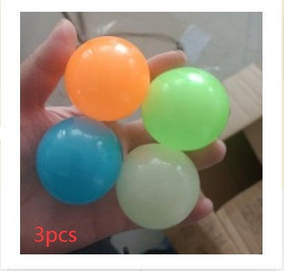 Bola Pegajosa Luminosa Glow In The Dark – Juguete Antiestrés y de Coordinación Infantil