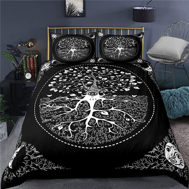 Juego de Cama Bordado Artesanal – Sábanas Modernas y Elegantes